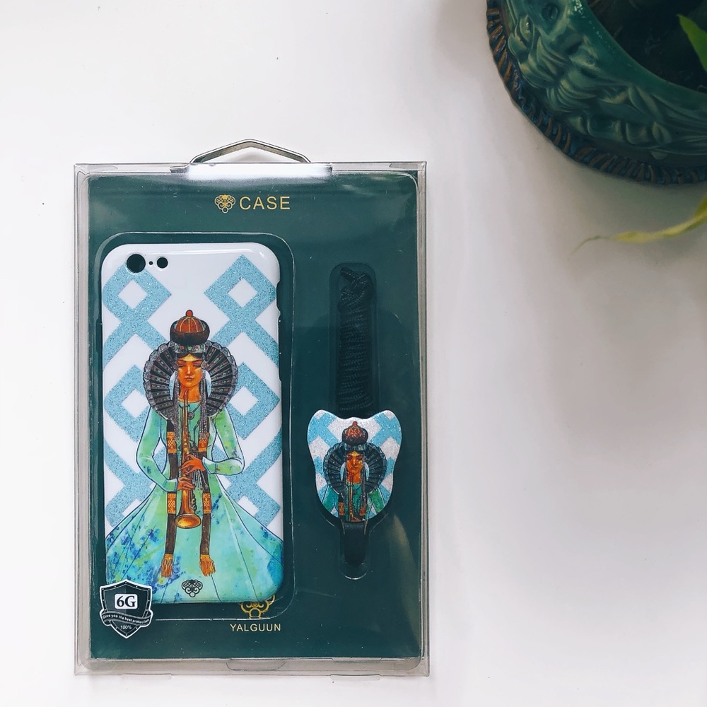 UNIQUE PHONE CASE WITH A MONGOLIAN QUEEN